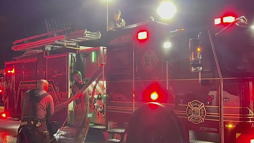 Firefighters battle fire at Marion County Public Schools building